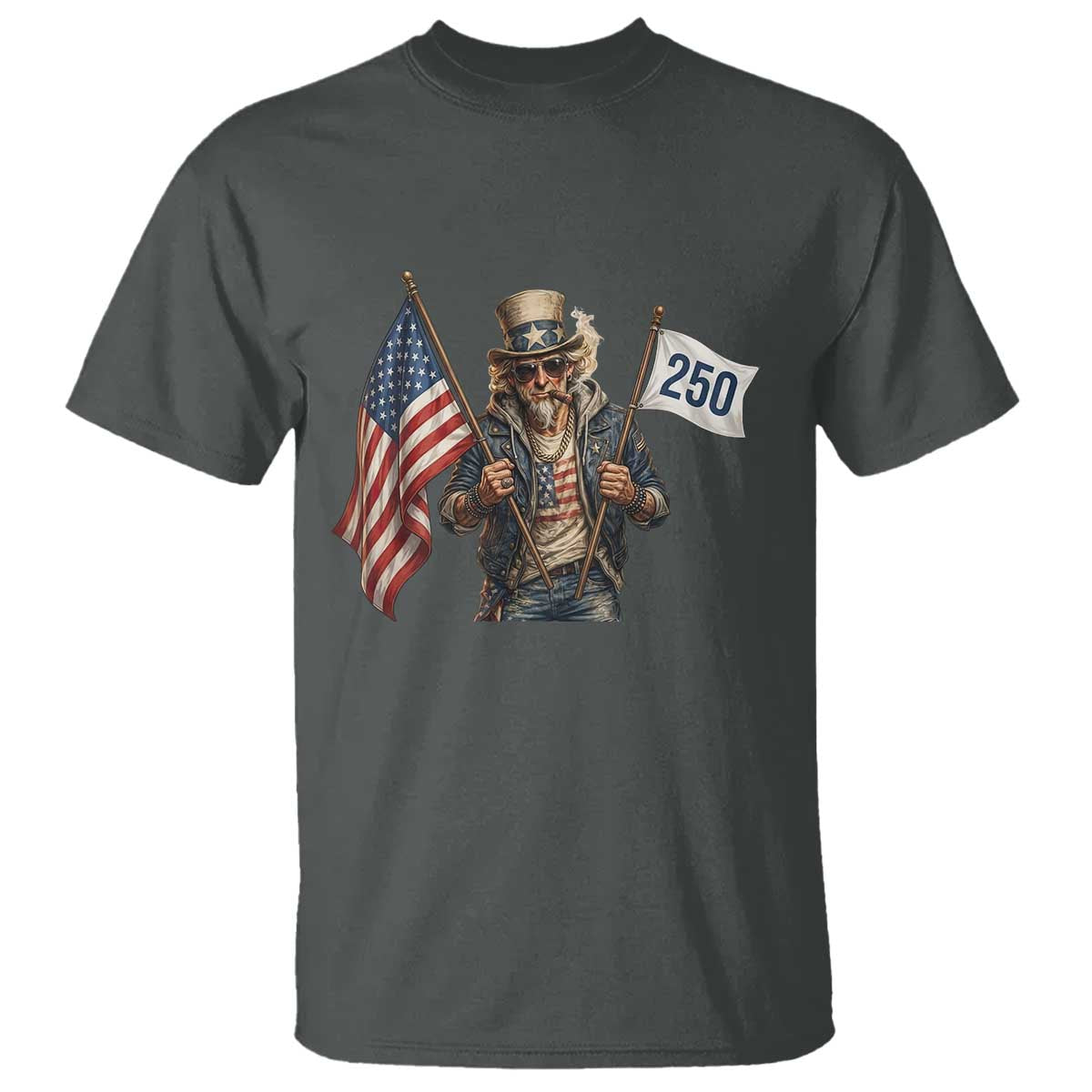 Patriotic Uncle Sam Celebrating 250 Years America T Shirt