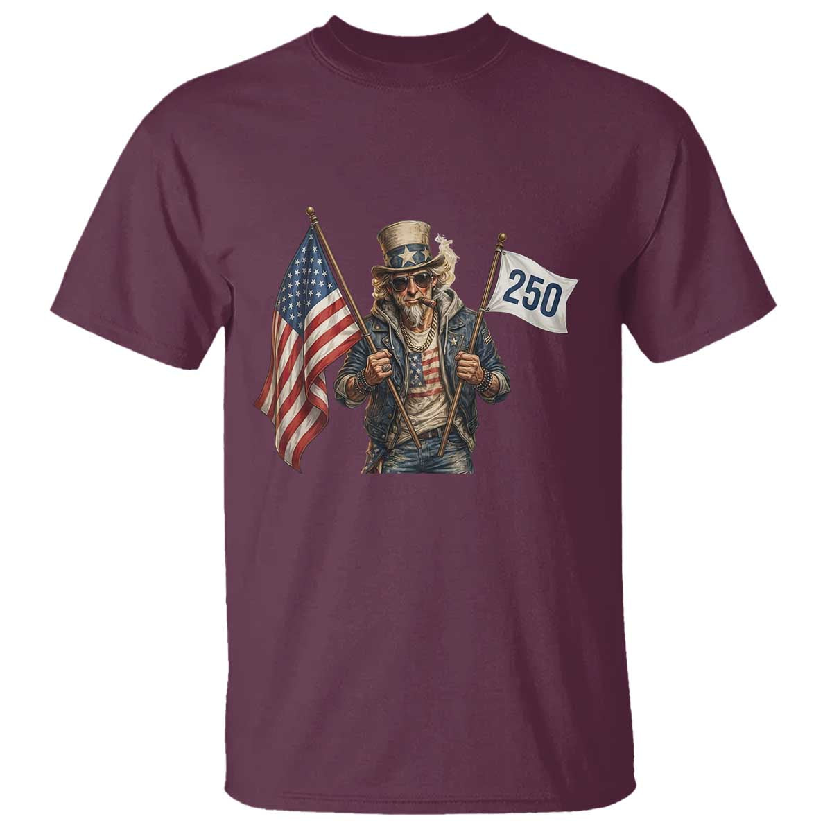 Patriotic Uncle Sam Celebrating 250 Years America T Shirt