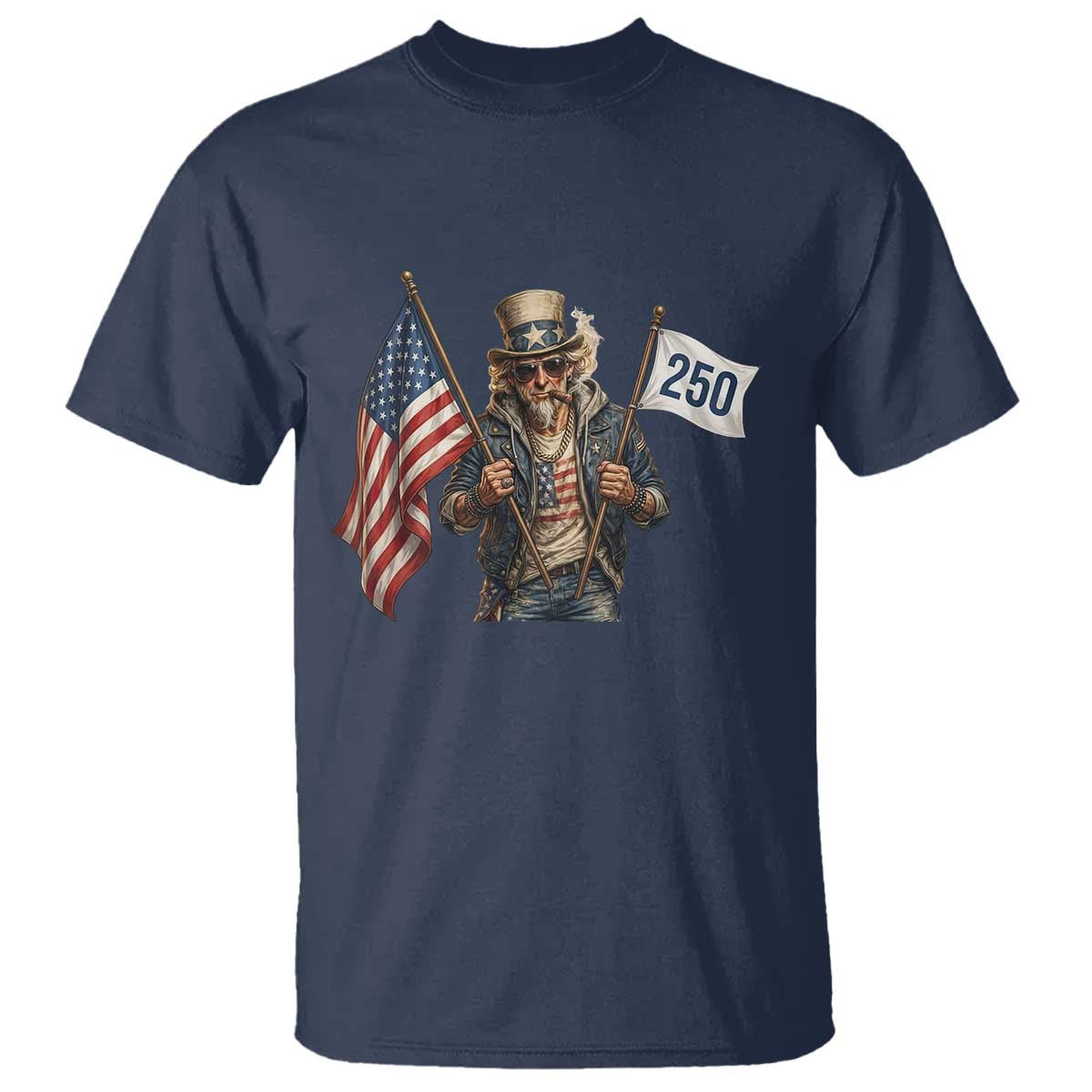 Patriotic Uncle Sam Celebrating 250 Years America T Shirt