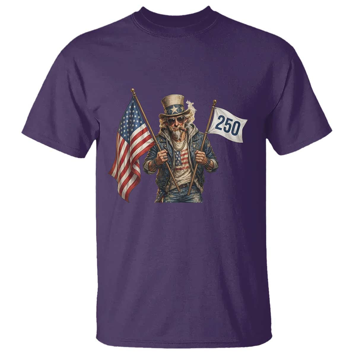 Patriotic Uncle Sam Celebrating 250 Years America T Shirt