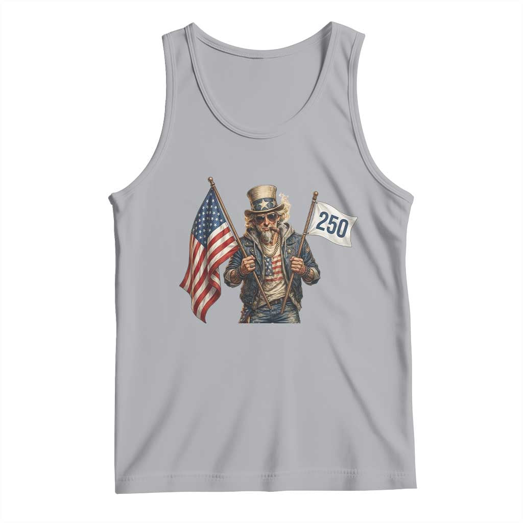 Patriotic Uncle Sam Celebrating 250 Years America Tank Top