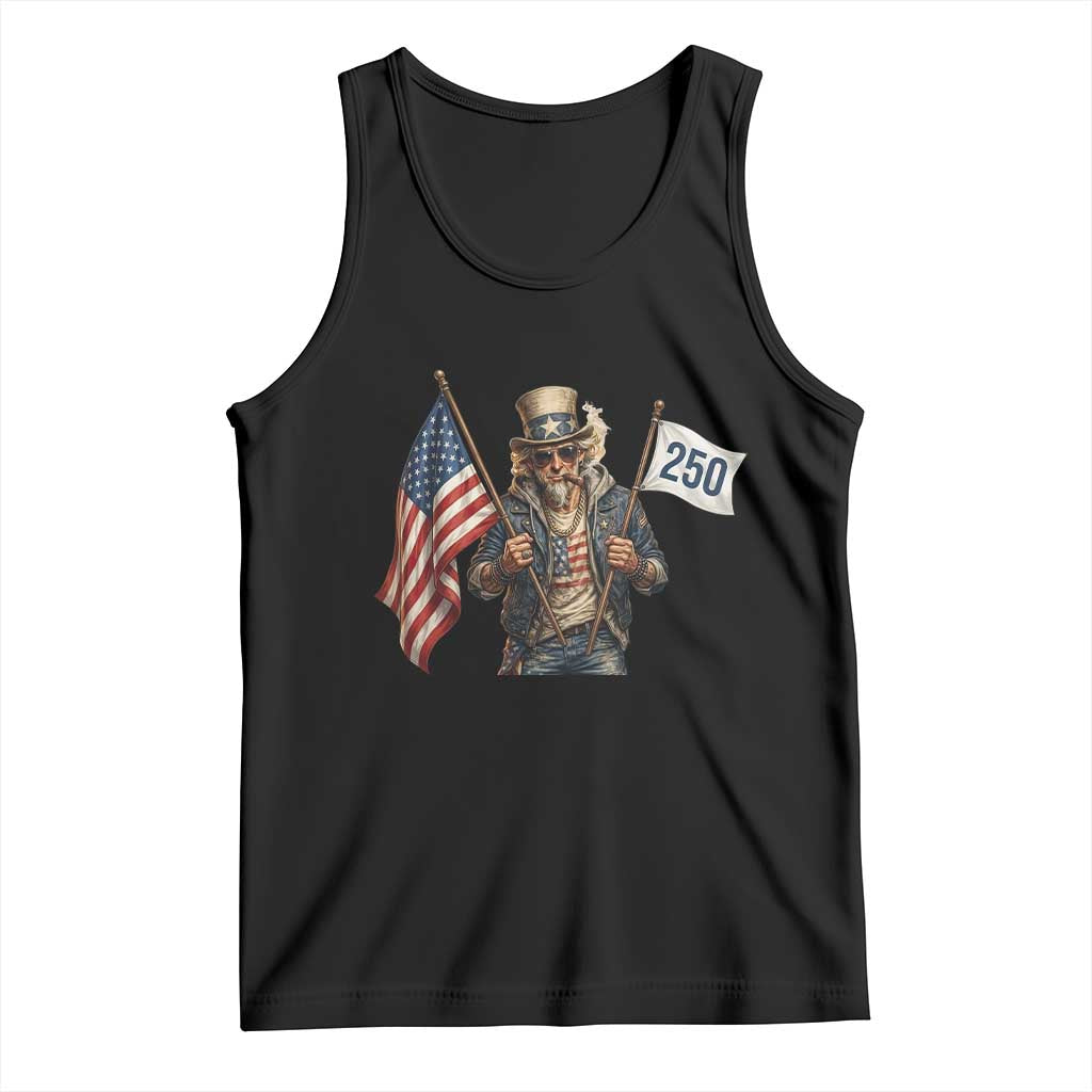 Patriotic Uncle Sam Celebrating 250 Years America Tank Top
