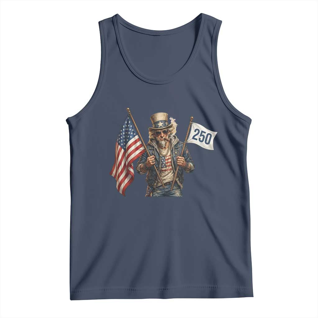 Patriotic Uncle Sam Celebrating 250 Years America Tank Top