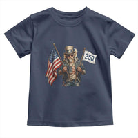 Patriotic Uncle Sam Celebrating 250 Years America Toddler T Shirt