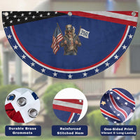 Vintage Uncle Sam Celebrating 250 Years America Patriotic Fan Flag