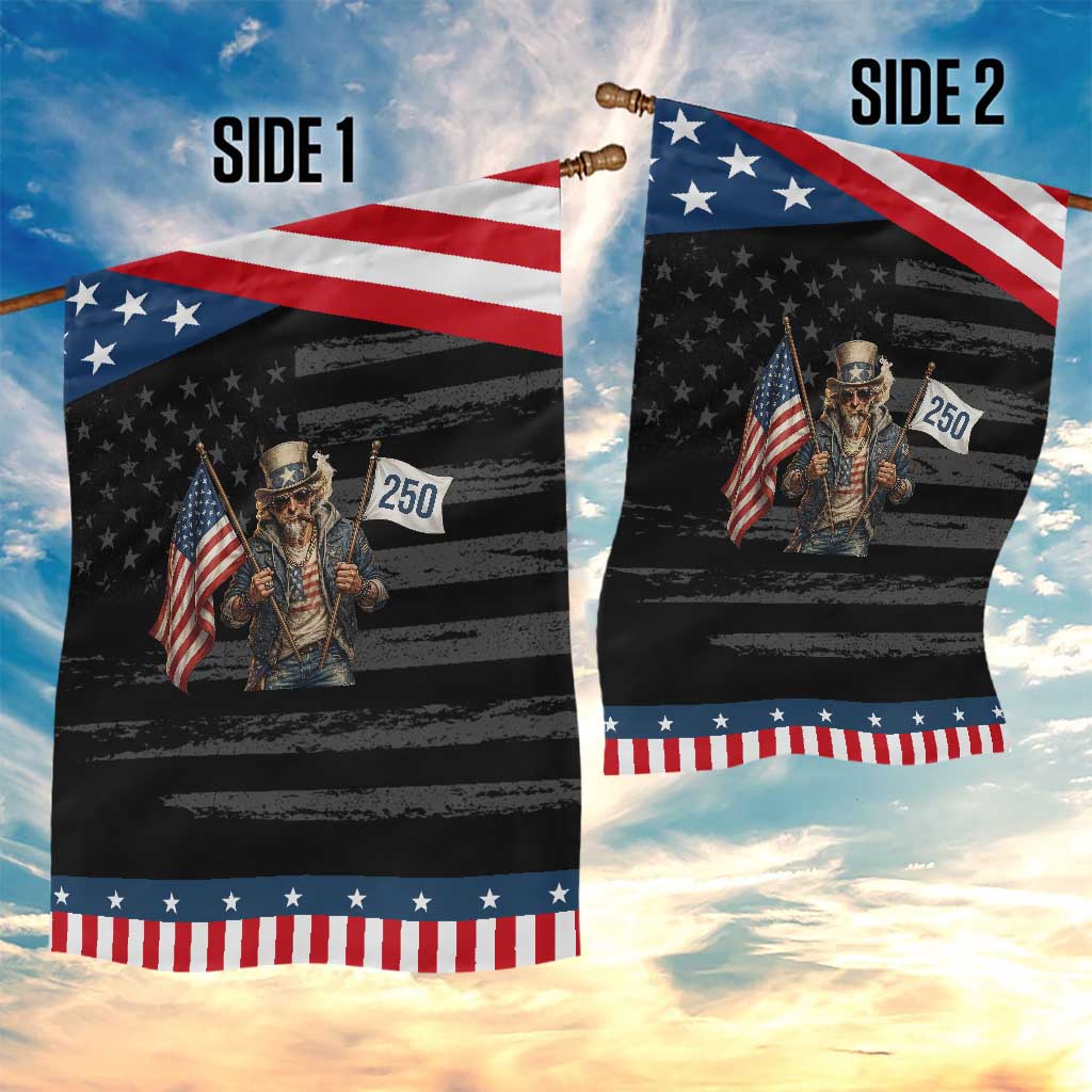 Patriotic Uncle Sam Celebrating 250 Years America Garden Flag