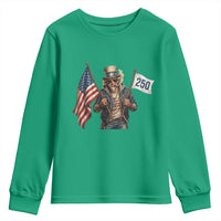 Patriotic Uncle Sam Celebrating 250 Years America Youth Sweatshirt