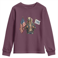 Patriotic Uncle Sam Celebrating 250 Years America Youth Sweatshirt