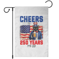 Vintage Cat Uncle Sam Garden Flag Cheers To 250 Years