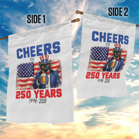 Vintage Cat Uncle Sam Garden Flag Cheers To 250 Years