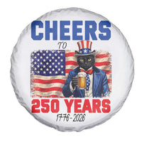 Vintage Cat Uncle Sam Spare Tire Cover Cheers To 250 Years