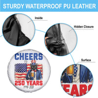 Vintage Cat Uncle Sam Spare Tire Cover Cheers To 250 Years