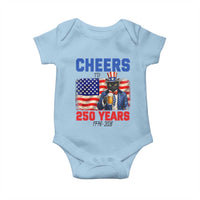 Vintage Cat Uncle Sam Baby Onesie Cheers To 250 Years