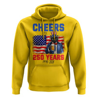 Vintage Cat Uncle Sam Hoodie Cheers To 250 Years