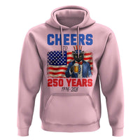 Vintage Cat Uncle Sam Hoodie Cheers To 250 Years