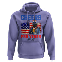 Vintage Cat Uncle Sam Hoodie Cheers To 250 Years