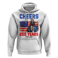 Vintage Cat Uncle Sam Hoodie Cheers To 250 Years