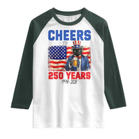 Vintage Cat Uncle Sam Raglan Shirt Cheers To 250 Years