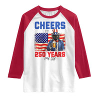 Vintage Cat Uncle Sam Raglan Shirt Cheers To 250 Years
