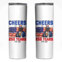 Vintage Cat Uncle Sam Skinny Tumbler Cheers To 250 Years