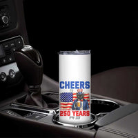 Vintage Cat Uncle Sam Skinny Tumbler Cheers To 250 Years
