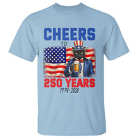 Vintage Cat Uncle Sam T Shirt Cheers To 250 Years