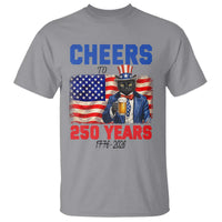 Vintage Cat Uncle Sam T Shirt Cheers To 250 Years