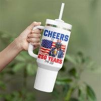 Vintage Cat Uncle Sam Tumbler With Handle Cheers To 250 Years