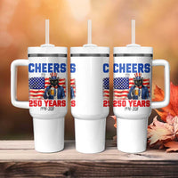 Vintage Cat Uncle Sam Tumbler With Handle Cheers To 250 Years