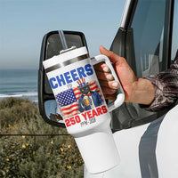 Vintage Cat Uncle Sam Tumbler With Handle Cheers To 250 Years