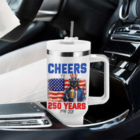 Vintage Cat Uncle Sam Tumbler With Handle Cheers To 250 Years