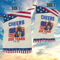 Vintage Cat Uncle Sam Garden Flag Cheers To 250 Years
