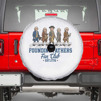 Funny Founding Fathers Fan Club Spare Tire Cover Patriotic American History
