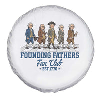 Funny Founding Fathers Fan Club Spare Tire Cover Patriotic American History