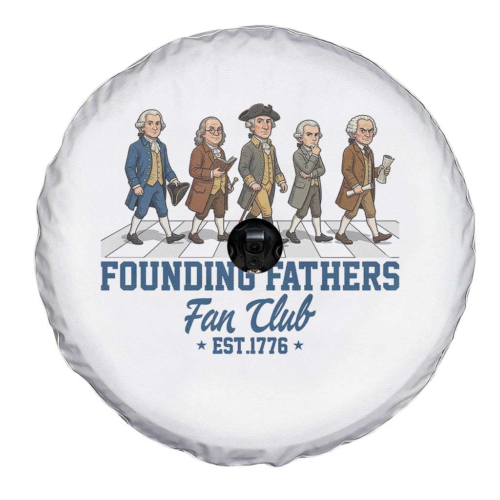 Funny Founding Fathers Fan Club Spare Tire Cover Patriotic American History