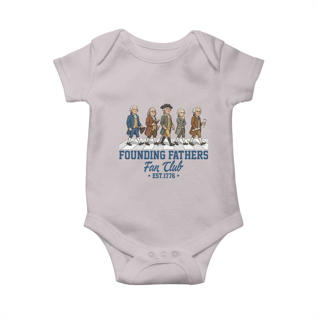 Funny Founding Fathers Fan Club Baby Onesie Patriotic American History