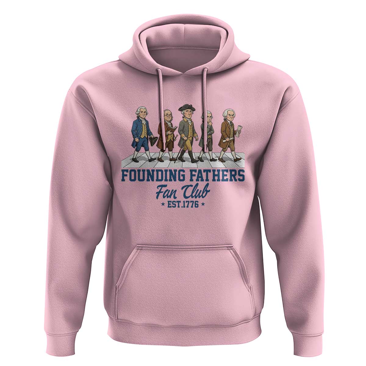 Funny Founding Fathers Fan Club Hoodie Patriotic American History