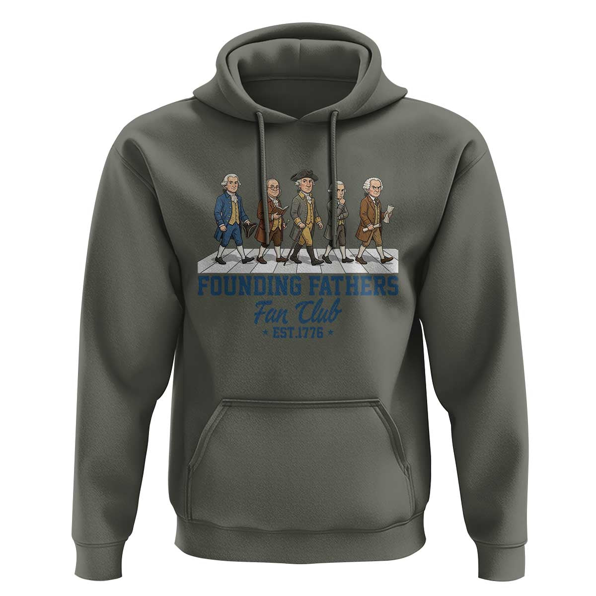 Funny Founding Fathers Fan Club Hoodie Patriotic American History