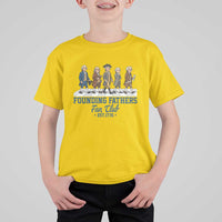 Funny Founding Fathers Fan Club T Shirt For Kid Patriotic American History