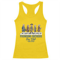 Funny Founding Fathers Fan Club Racerback Tank Top Patriotic American History