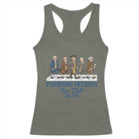 Funny Founding Fathers Fan Club Racerback Tank Top Patriotic American History