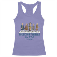Funny Founding Fathers Fan Club Racerback Tank Top Patriotic American History