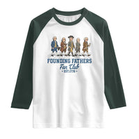 Funny Founding Fathers Fan Club Raglan Shirt Patriotic American History