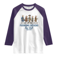 Funny Founding Fathers Fan Club Raglan Shirt Patriotic American History