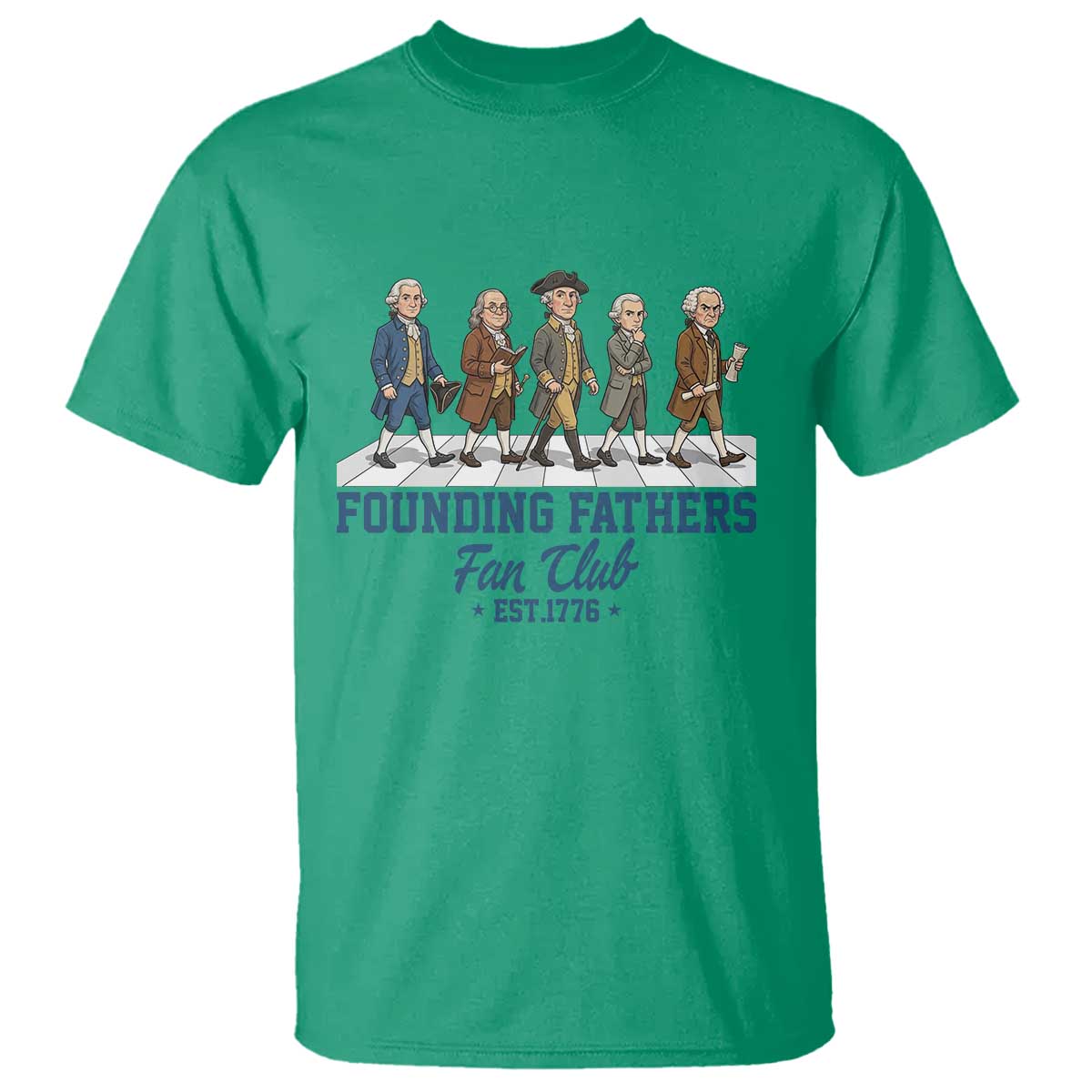 Funny Founding Fathers Fan Club T Shirt Patriotic American History