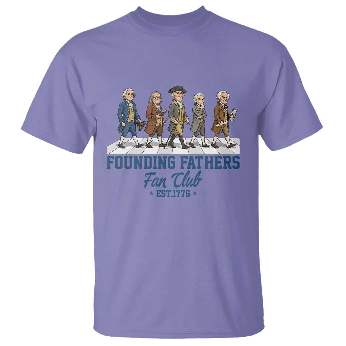 Funny Founding Fathers Fan Club T Shirt Patriotic American History