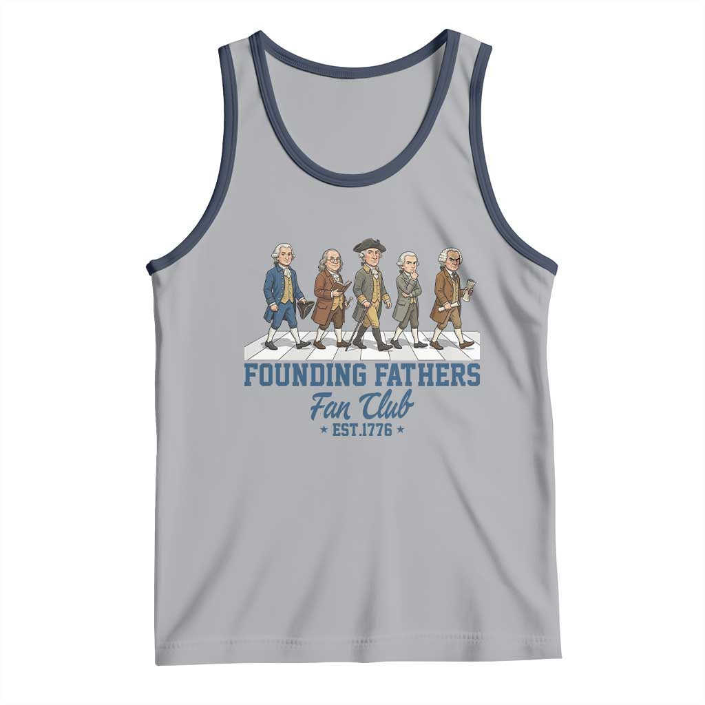 Funny Founding Fathers Fan Club Tank Top Patriotic American History