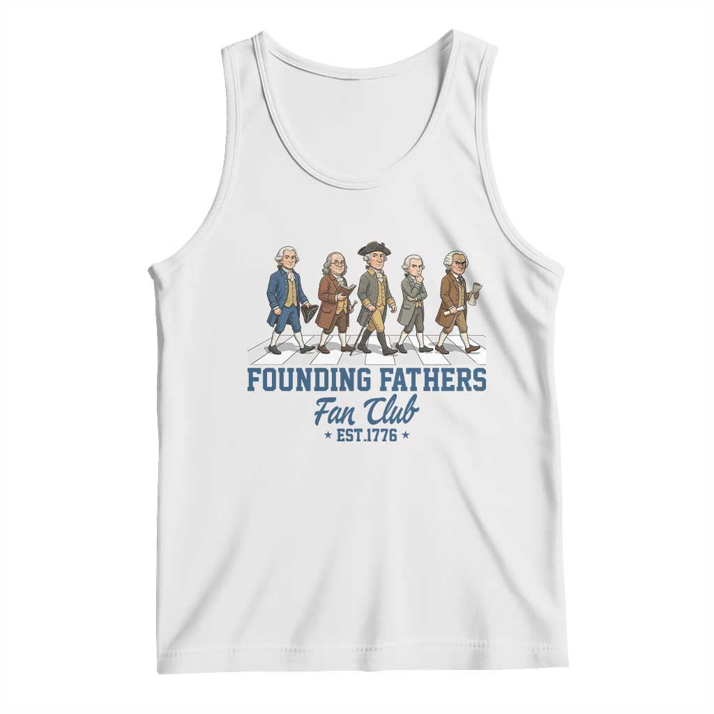 Funny Founding Fathers Fan Club Tank Top Patriotic American History