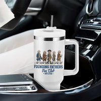 Funny Founding Fathers Fan Club Tumbler With Handle Patriotic American History