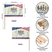 Funny Founding Fathers Fan Club Patriotic Handheld Flag Patriotic American History